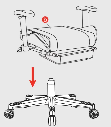 GTRACING Gaming Chair with Footrest Speakers - figare5