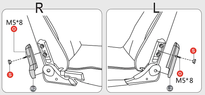 GTRACING Gaming Chair with Footrest Speakers - figare9