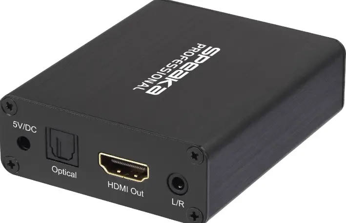 Speaka PROFESSIONAL 2587734 4K HDMI Audio Extractor with ARC