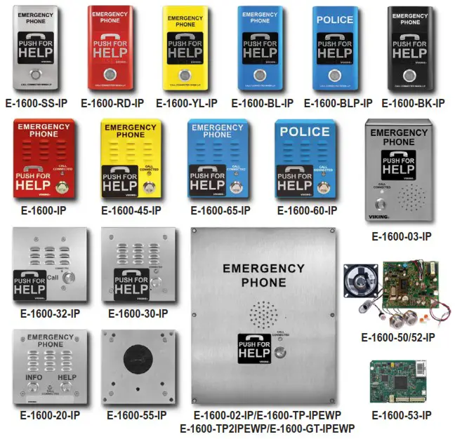 VIKING 1600 IP Series ADA Compliant VoIP Emergency Phones - cover