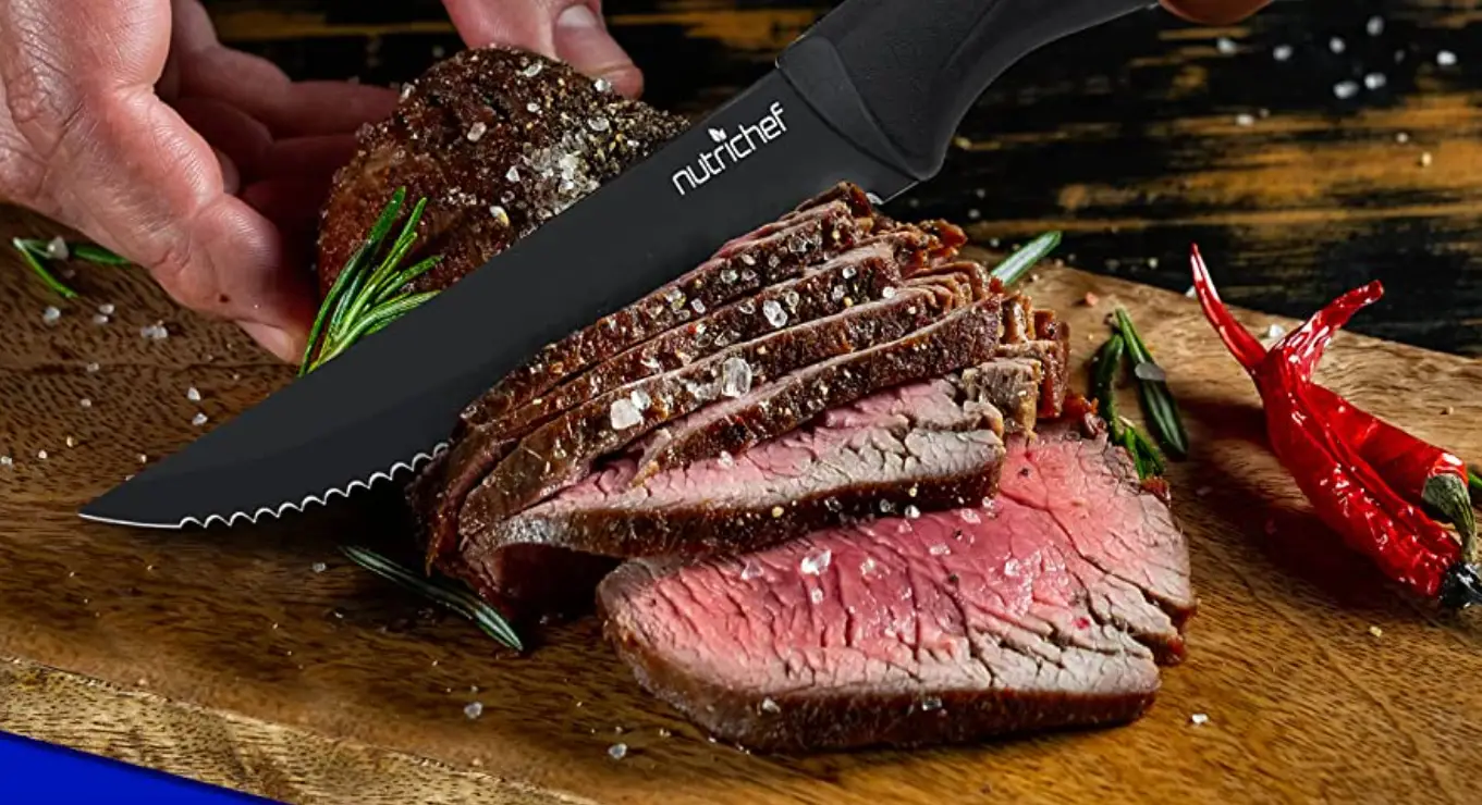 Nutrichef Ncsk8bk 8-piece Steak Knife Set User Manual