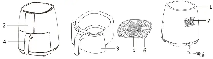 emerio AF-126668 Hot Air Fryer-1