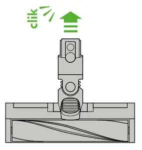 dyson Digital Slim Cordless Vacuum Cleaner -Arrow showing