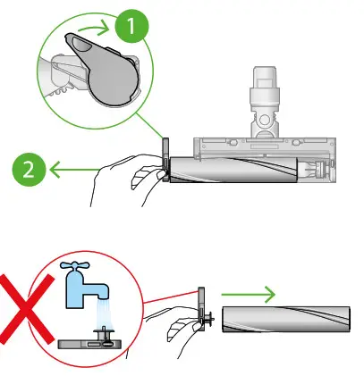dyson Digital Slim Cordless Vacuum Cleaner - Remove brush bar