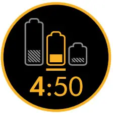 dyson Digital Slim Cordless Vacuum Cleaner - screen with an amber