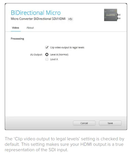 Blackmagic design Micro Converter BiDirectional SDI HDMI 3G - fidsdfg