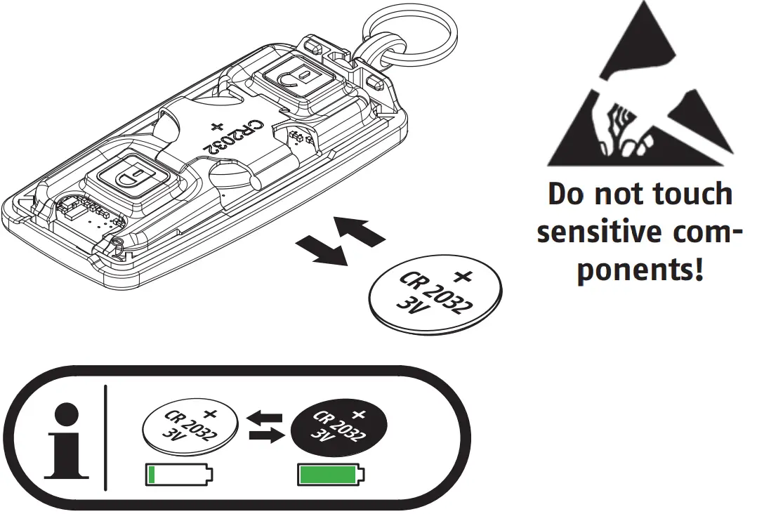 CFF3100 HomeTec Pro Bluetooth Remote Control Battery replacement