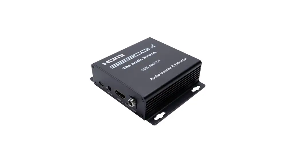 Sescom Ses-ax1001 4k Hdmi Audio Embedder And Extractor User Manual