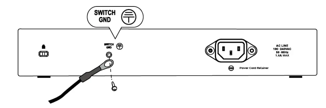D-Link Poe Unmanage Switch - protective ground
