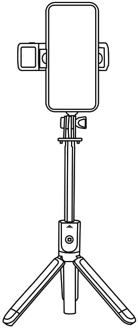sbs L07 Tripod Stick Tripod and LED Light - Cover