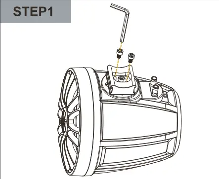 ROCKVILLE 6.5″ Marine Board Tower Speaker - setup 1