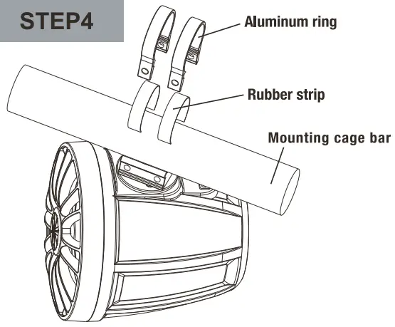 ROCKVILLE 6.5″ Marine Board Tower Speaker - setup 4