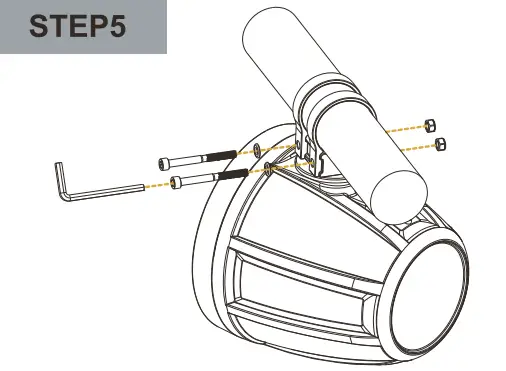 ROCKVILLE 6.5″ Marine Board Tower Speaker - setup 5