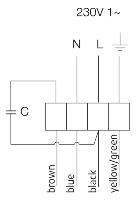 Puravent 30336 RVK 150E2 SILEO 1PH 230V Circular Duct Fans - Diagram 2