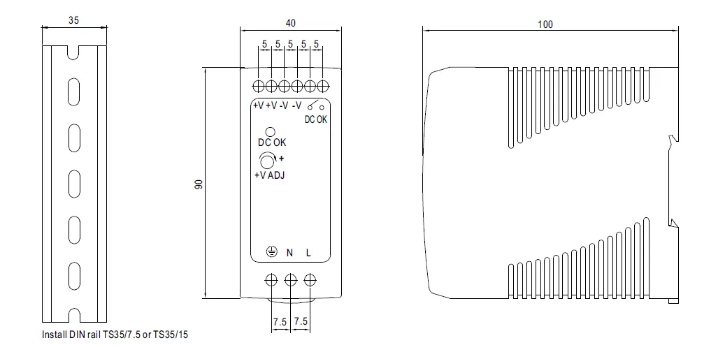 MEAN-WELL-MDR-60-Series-60W-Single-Output-Industrial-DIN-Rail-Power-Supply-FIG-1