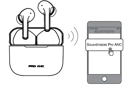Tzumi 035-8029-4 Sound Mates Pro Anc -Pairing