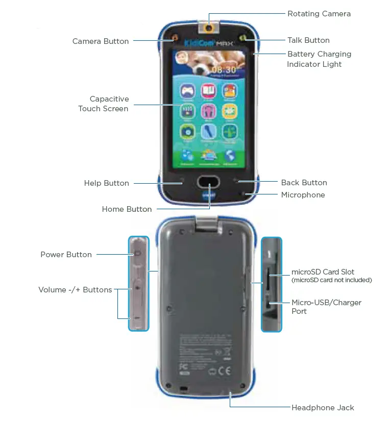 Vtech-KidiCom-MAX-3.0-Smart-Device-User-Manual-FIG-1