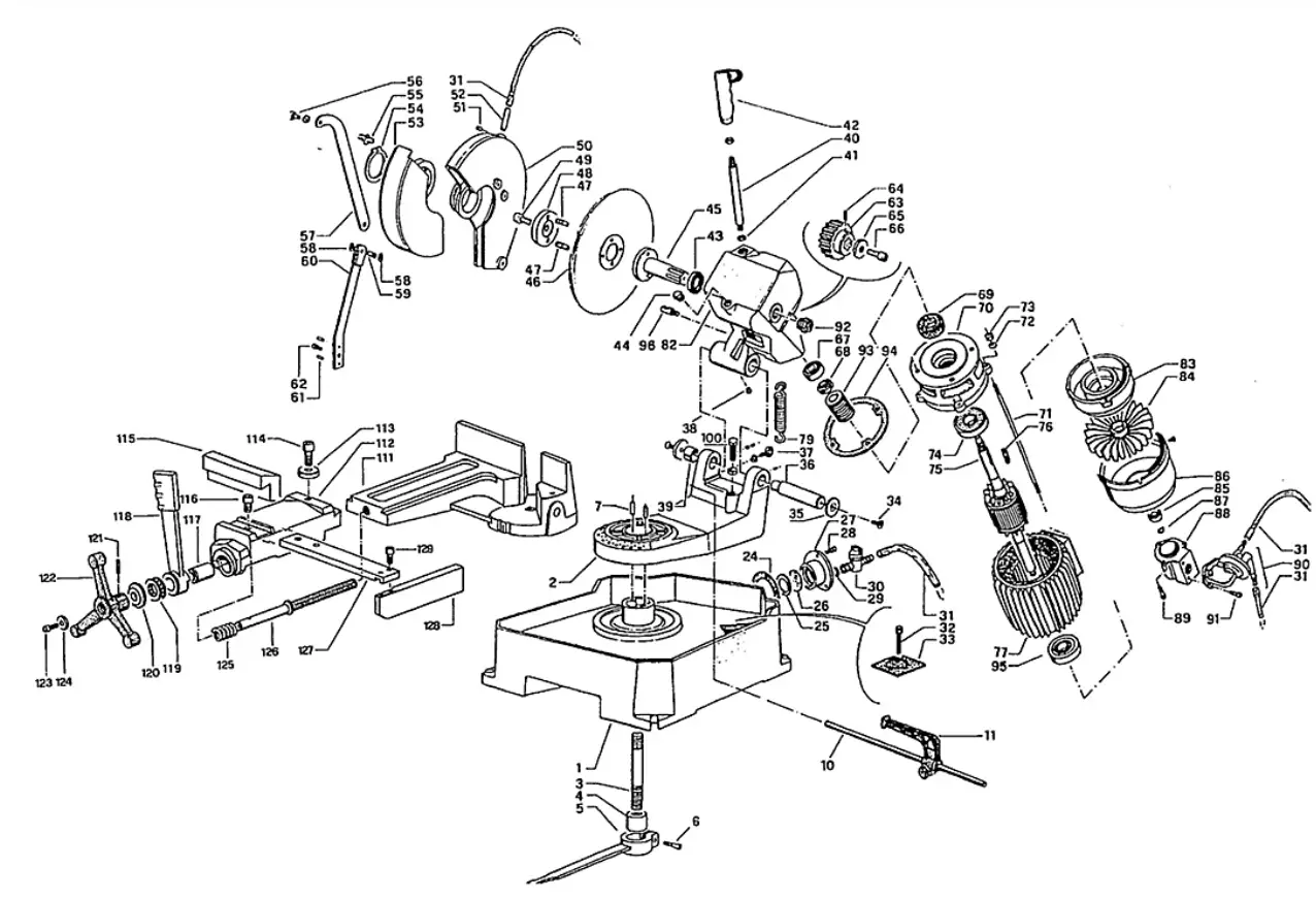 DAKE-Technics-250-Manual Cold-Saw- 12