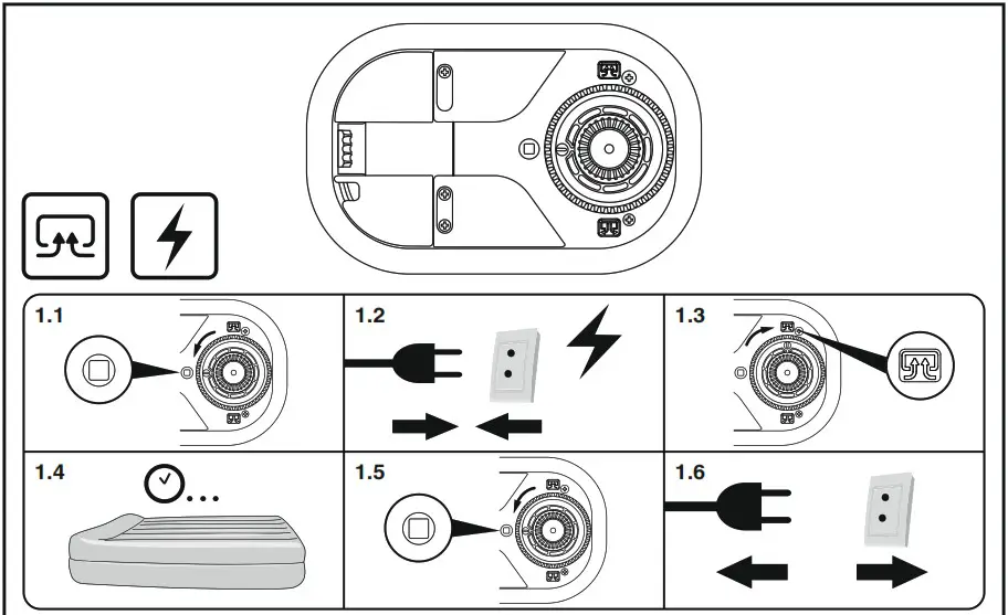 Bestway 67630 Built In AC Pump Airbed - overview 1