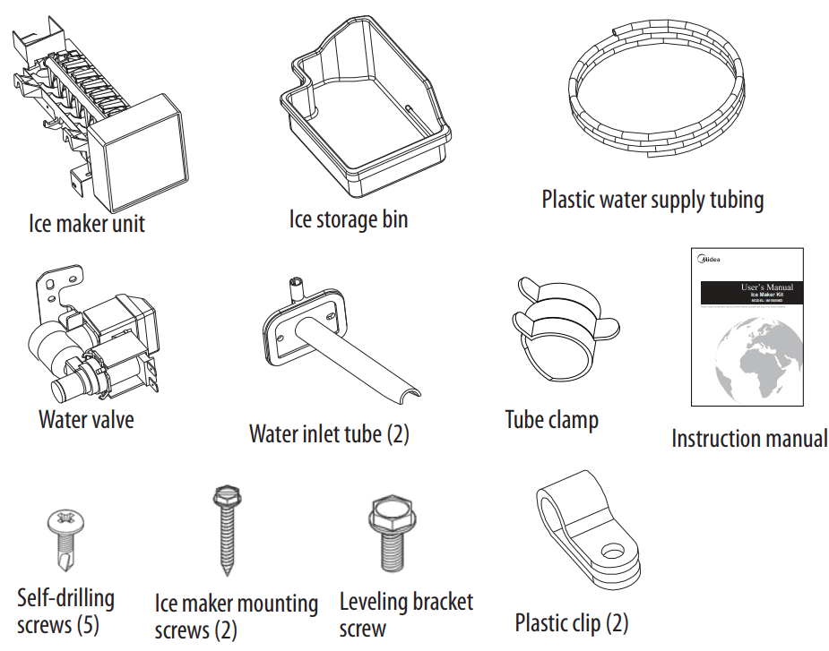 midea IM1800 Ice Maker Kit - FIG