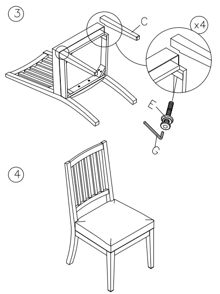 ASHLEY D756-01 Hennington Dining Chair 3