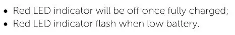 TRANSBOX GP-BS1000 - Charging LED Indicators