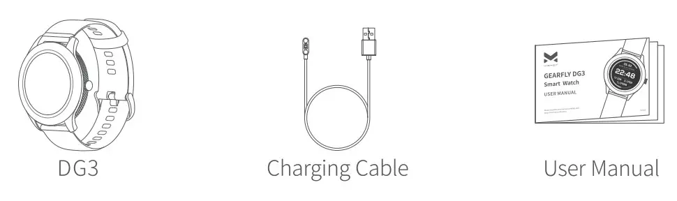 VIRMEE GEARFLY DG3 Smart Watch- Included