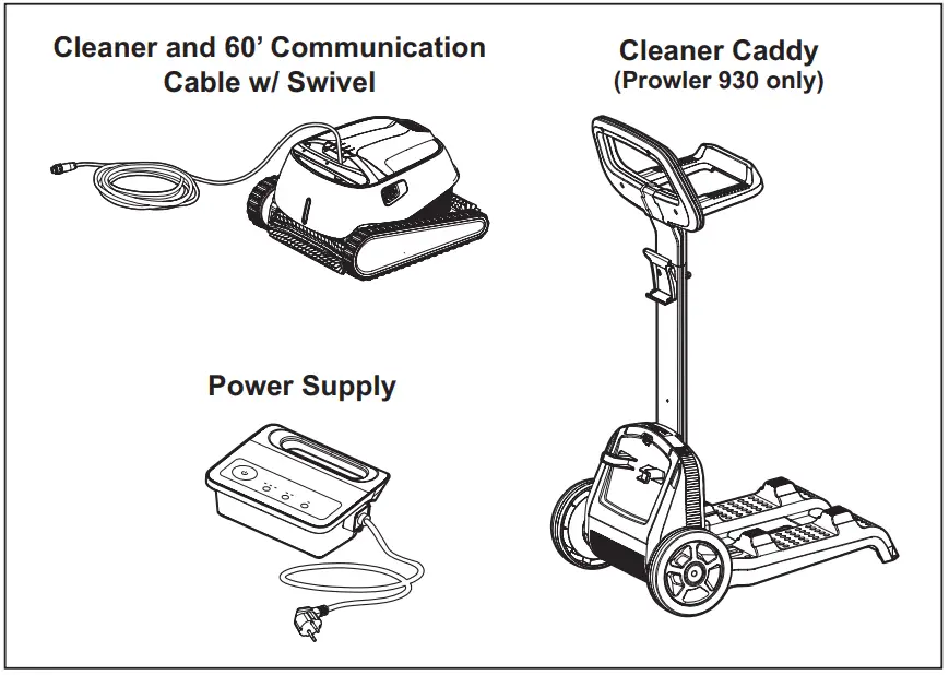 PENTAIR PROWLER 930 Robotic Inground Pool Cleaner - fig 1