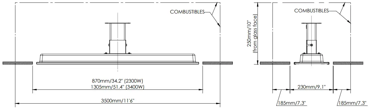 BROMIC HEATING 2300 W Ceiling Recess - Fig 11
