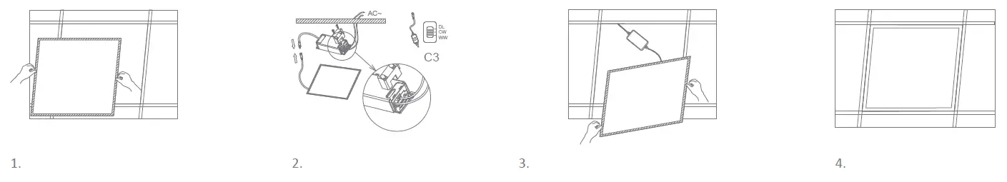 DOMUS PANEL-306-BLT Rectangular 25W LED Panel Light 1