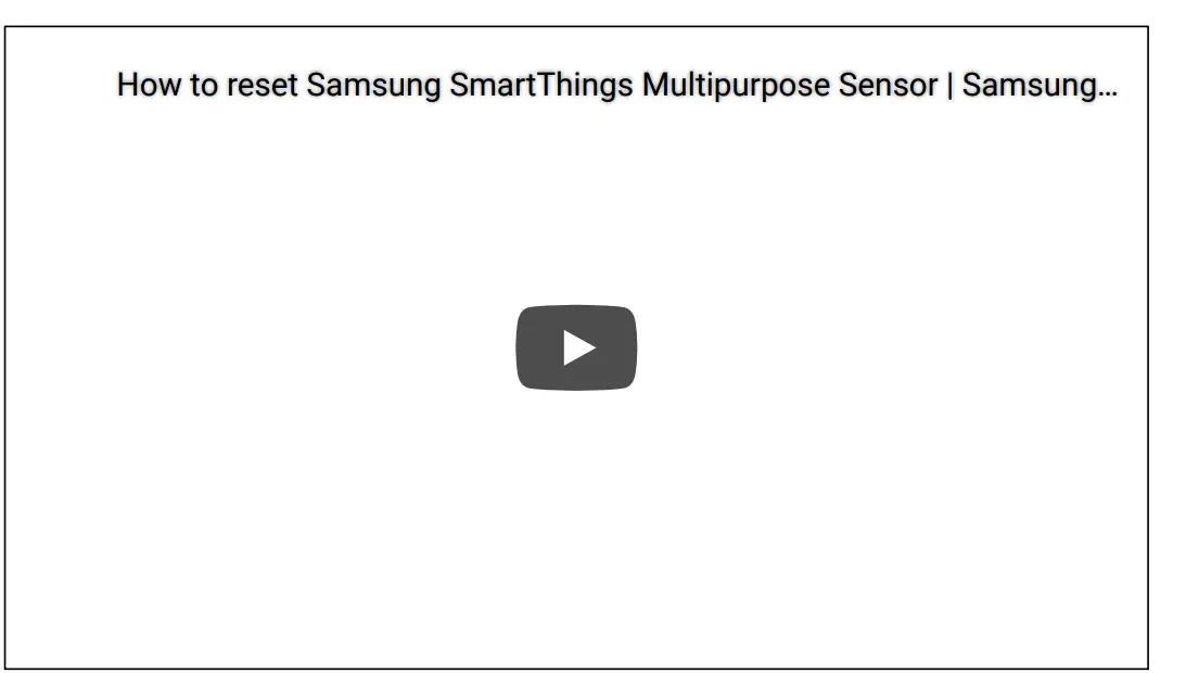 Factory reset your Aeotec Multipurpose Sensor