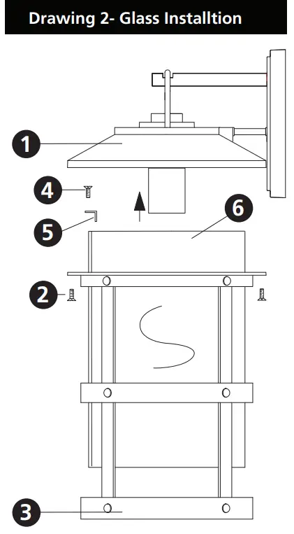 HINKLEY 2680 Light Outdoor Wall Light - Glass Installtion