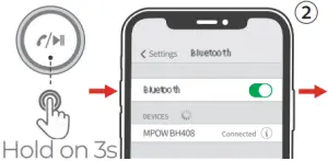 MPOW BH408A Hold on 3s
