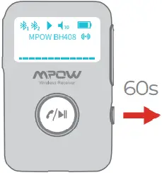 MPOW BH408A Screen turns on