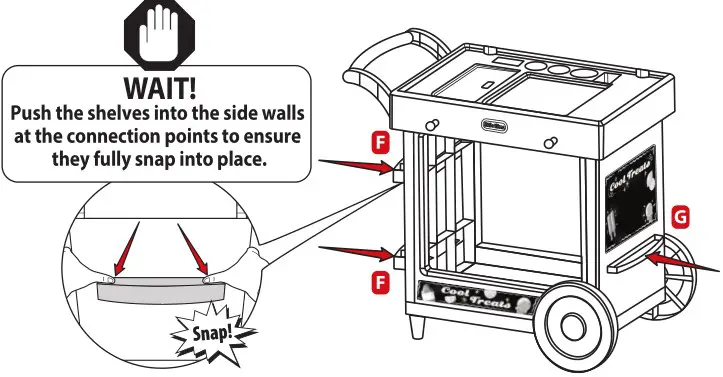 little tikes 656132 2 in 1 Lemonade and Ice Cream Stand - Add Shelves