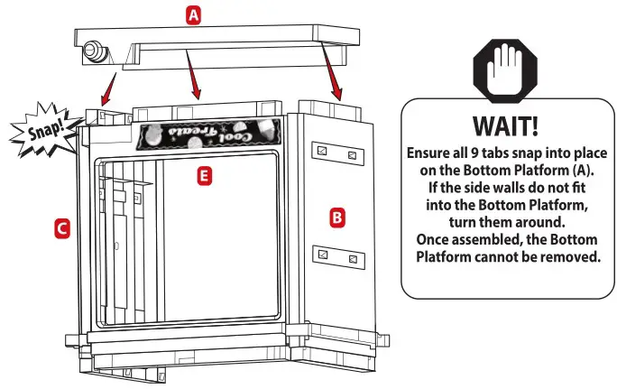 little tikes 656132 2 in 1 Lemonade and Ice Cream Stand - Attach the Bottom
