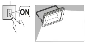 TIMEGUARD Professional Rewireable Floodlight - Operation