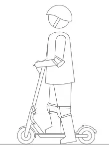 xiaomi DDHBC02NEB Electric Scooter Pro- Step on