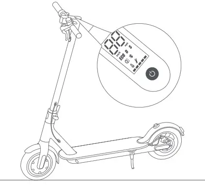 xiaomi DDHBC02NEB Electric Scooter Pro- Turn on
