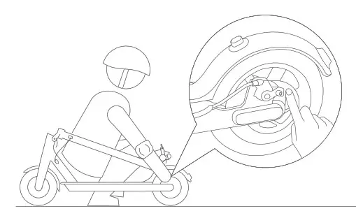 xiaomi DDHBC02NEB Electric Scooter Pro- disc brake
