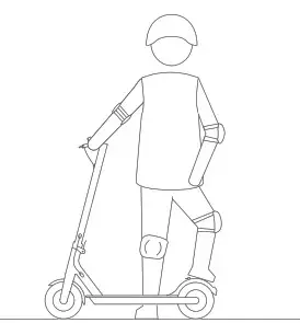 xiaomi DDHBC02NEB Electric Scooter Pro-keep your feet