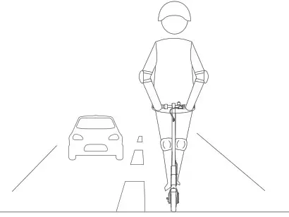 xiaomi DDHBC02NEB Electric Scooter Pro- traffic lanes