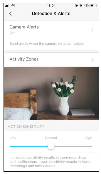 Adjust Motion Sensitivity