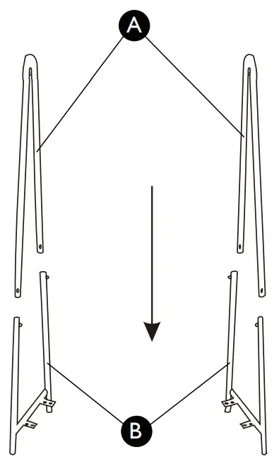 JOHN LEWIS 57088024 Soft Edge Clothes Garment Rail - Step 1 Insert frame