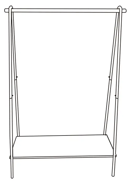 JOHN LEWIS 57088024 Soft Edge Clothes Garment Rail - Step 4