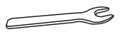 JOHN LEWIS 57088024 Soft Edge Clothes Garment Rail - Wrench