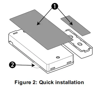 tyco MC 303PG2 PowerG Wireless Door- Figure 2