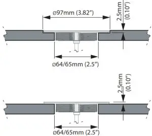 SCANSTRUT ROKK Wireless Sub SC CW 07E - out dimensions