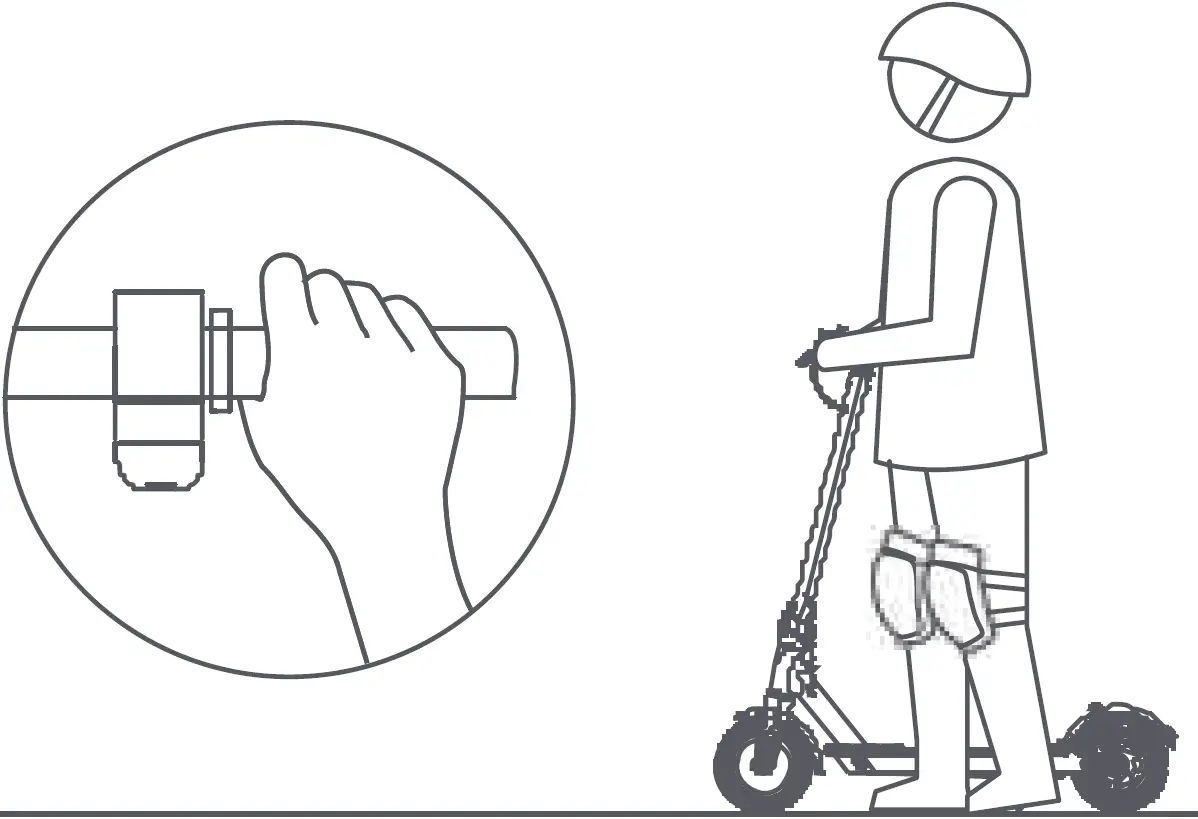 Do Not Press Accelerator When in Walking Your Scooter