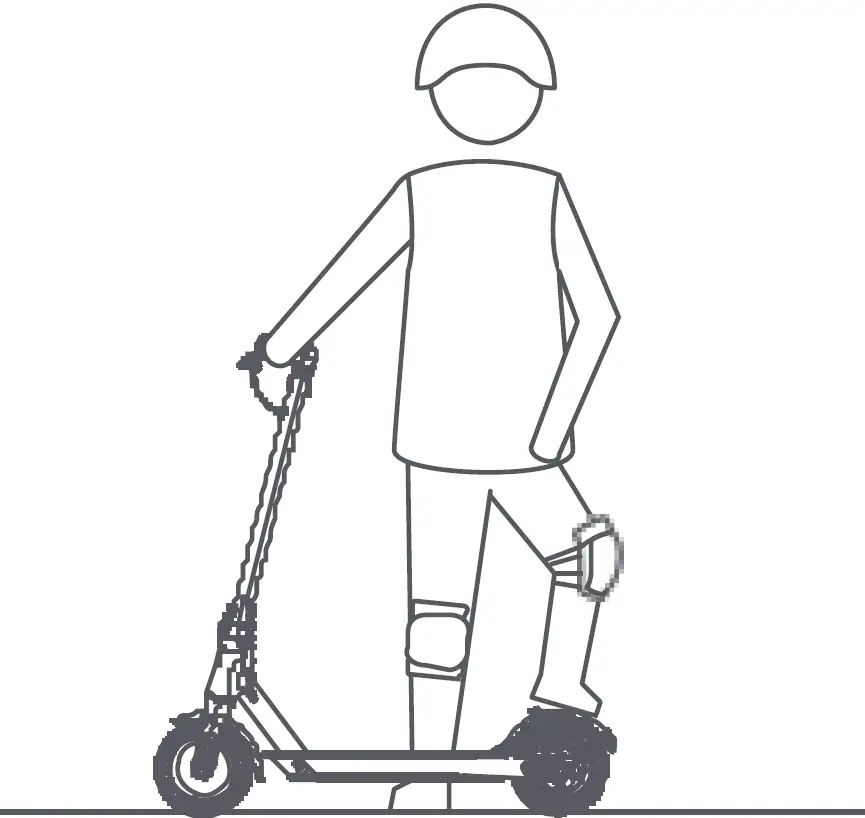 Do Not Put Feet on Rear Mudguard